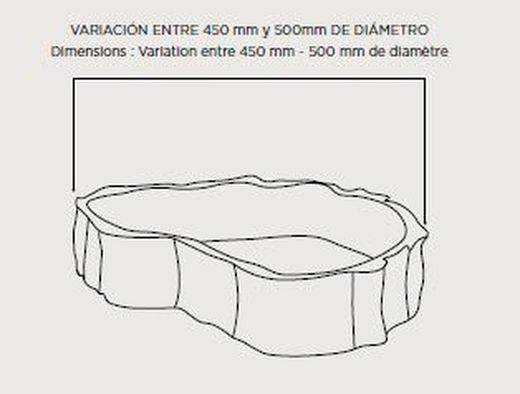 Lavabo de sobre encimera Petra de madera petrificada ART030380277