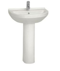 Lavabo semi-circulaire suspendu, S50 par Vitra