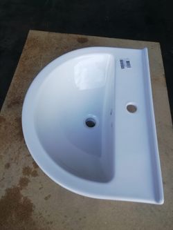 Lavabo semi-circulaire suspendu, S50 par Vitra