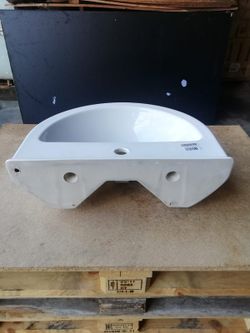 Lavabo semi-circulaire suspendu, S50 par Vitra