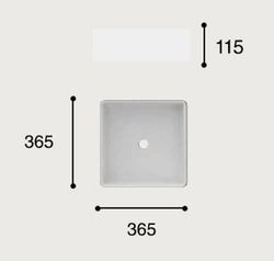 Lavabo sobre encimera Satet de color blanco, de Art&Bath ART030150277