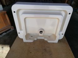 Vasque murale rectangulaire Soft Cube par Vitra