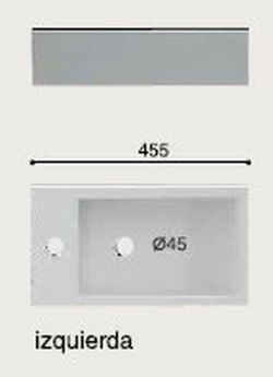 Lavabo suspendido Picolo (izquierda) ART03107277