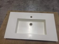Lavabo/encimera para mueble, Coret de Loft&Bath LOFTCOR81BLBR