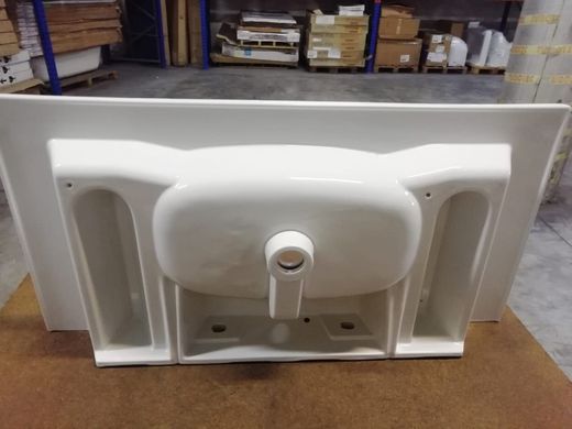 Lavabo a pared y/o de semi encastre, Mapini fons MAPFONS100