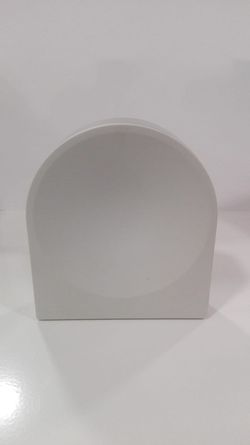 Porte-savon semi-circulaire blanc