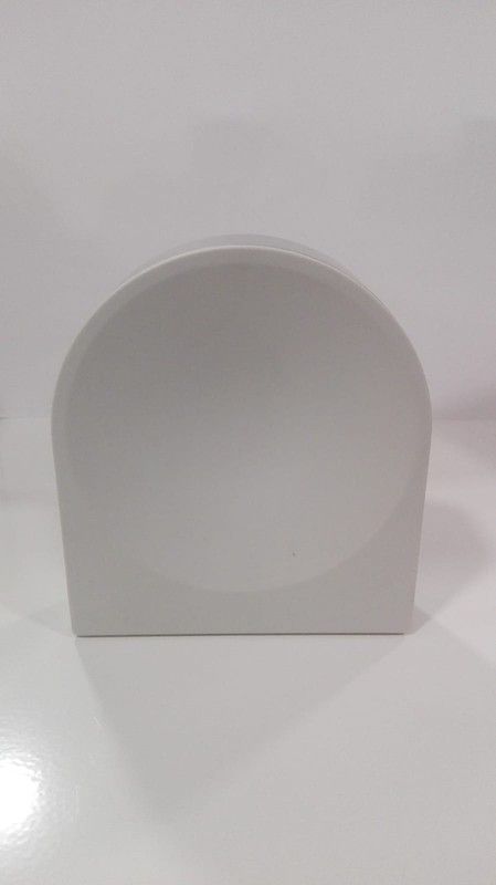 Porte-savon semi-circulaire blanc