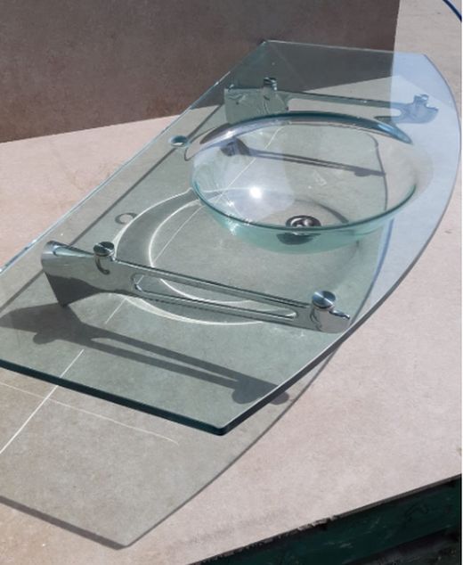 Vasque à poser avec vasque murale en verre, Nito by Vitra