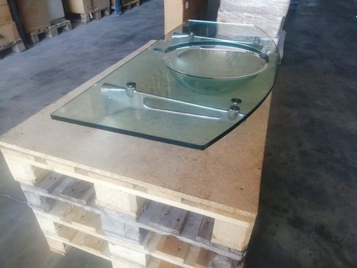 Vasque à poser avec vasque murale en verre, Nito by Vitra