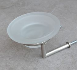 Porte-savon mural ovale