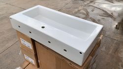 Lavabo rectangular a pared, de Noken OBS191