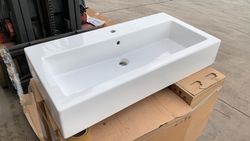 Lavabo rectangular a pared, de Noken OBS191