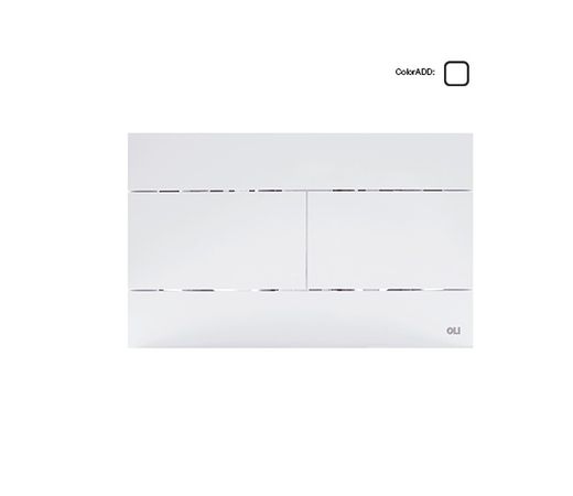 Oli Slim Pulsador Mecánico para cisterna empotrada  Blanco OLI659041