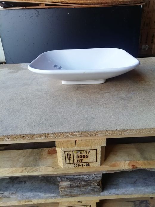 Lavabo à poser carré 46cm, Piu due par Vitra
