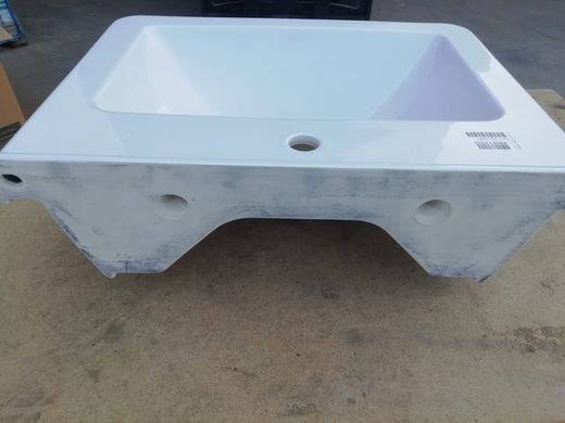 Lavabo suspendu 65cm, S50 par Vitra