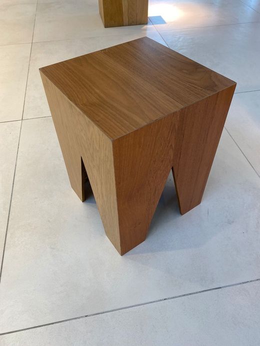 Taburete talla L, fabricado en DM, altura 40cm BRE292940