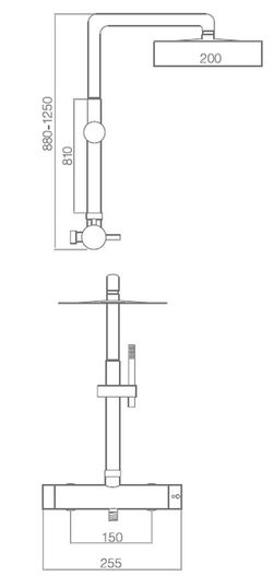 Set de douche thermostatique Treumal