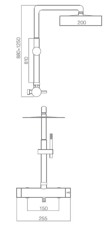 Set de douche thermostatique Treumal