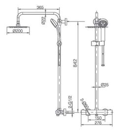 Set de douche thermostatique Treumal S / 316