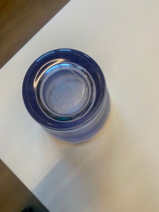Vaso cilíndrico para lavabo de Vitra transparente OBS585