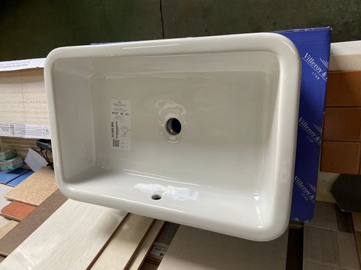 Vasque à poser 60x40 avec trop-plein, Architectura by Villeroy & Boch