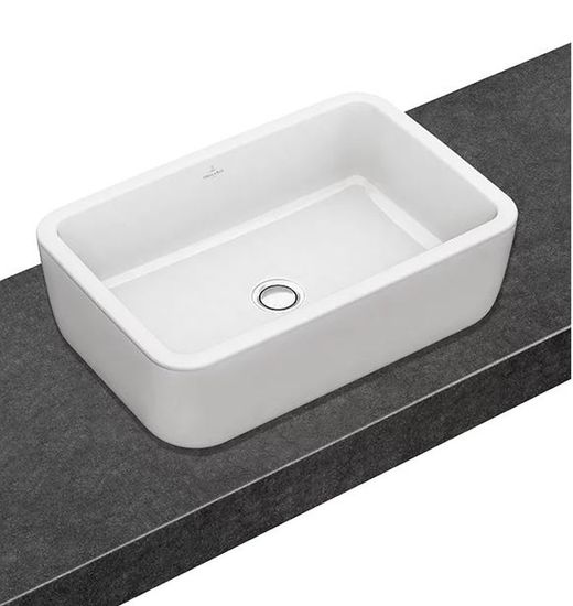 Vasque à poser 60x40 avec trop-plein, Architectura by Villeroy & Boch