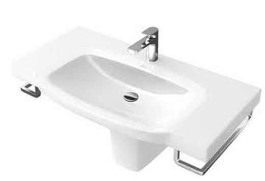 Lavabo Sentique 80x52cm suspendu avec porte-serviettes par Villeroy & Boch