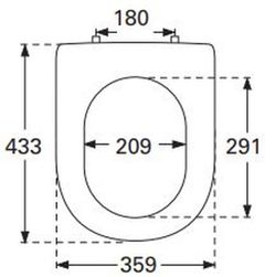 Asiento Inodoro Subway 2.0 de Villeroy Boch VILL9M68S101