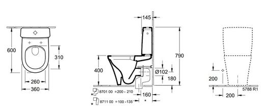 Combi-Pack Inodoro Villeroy O.Tulip VILL4625H201