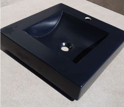 Vasque à poser noir mat, Aq2 par Vitra