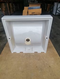 Lavabo suspendu gris perle, AQ2 par Vitra