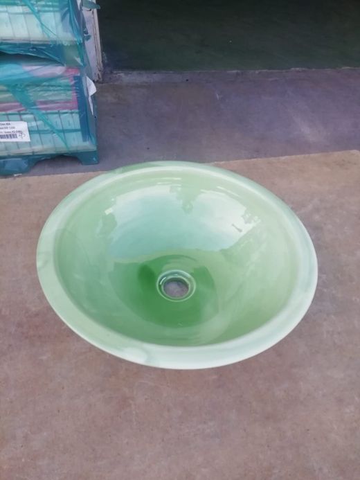 Lavabo de fango semi encastre 41cm, Verde Verone, Aq11 de Vitra VITAQ21R3071A