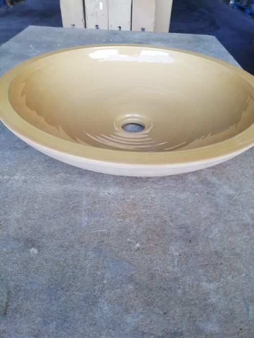 Lavabo de fango semi encastre, Mostaza, Aq11 de Vitra VITAQ24R3001A