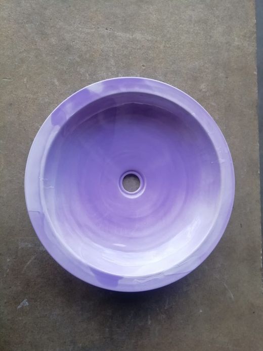 Lavabo semi-encastré de boue, violet, Aq11 par Vitra