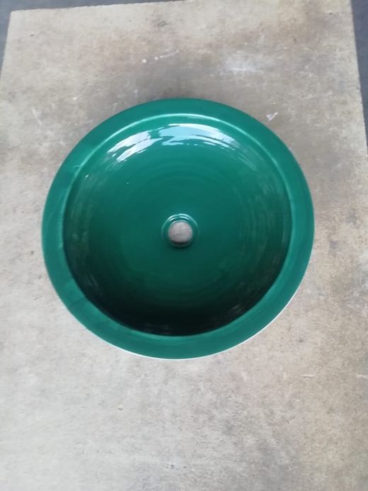 Lavabo semi-encastré en boue, Cobalt Green, Aq11 par Vitra