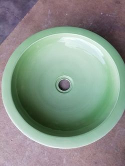 Lavabo semi-encastré de boue, Veronese Green, Aq11 par Vitra