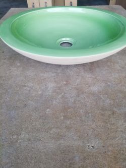 Lavabo semi-encastré de boue, Veronese Green, Aq11 par Vitra