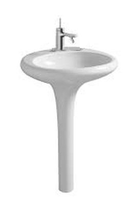 Lavabo rond avec pied intégré, Istanbul par Vitra