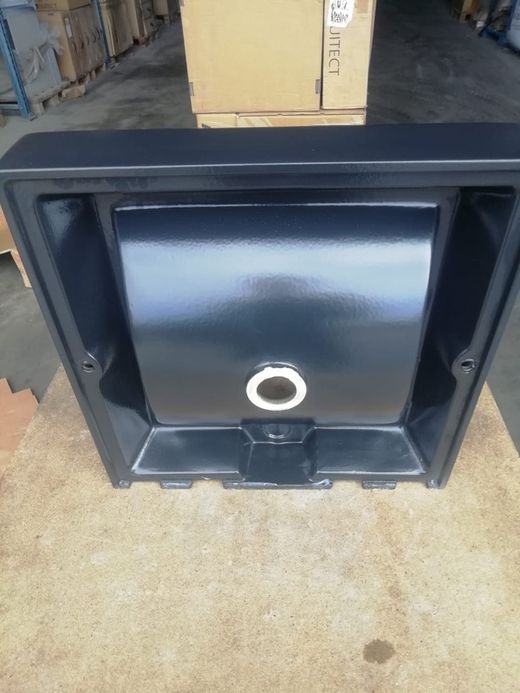 Lavabo suspendu gris foncé, AQ2 par Vitra