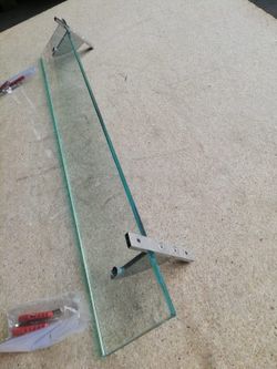 Étagère de salle de bain avec verre transparent, Vitra