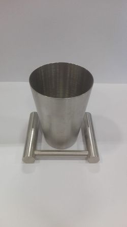 Porta-escova de copo montado na parede