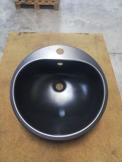 Lavabo à encastrer noir, Rapsel par Vitra