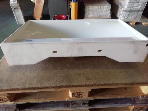 Lavabo a pared sin agujero para grifería, 90cm Surprise de Vitra OBS081